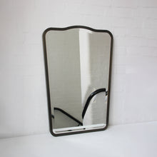 Mid Century Style Bevelled Mirror with Handcrafted Patina Full Frame - Vintage N.4