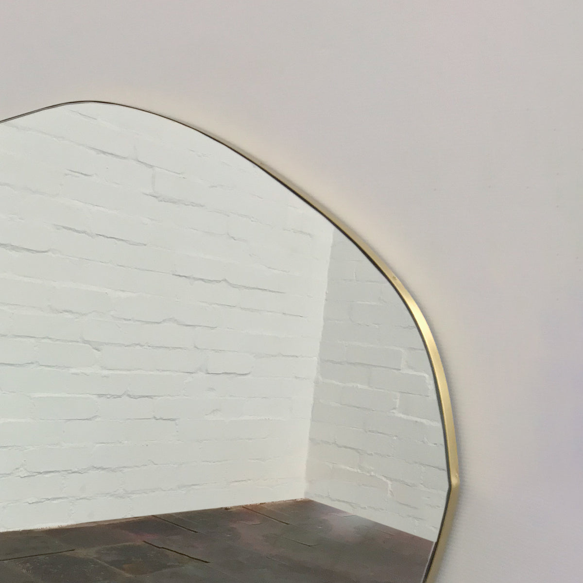 Nuva™ Organic Shaped Frameless Modern Mirror, Oversized
