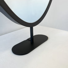 NEW Countertop Oval Mirror with Contemporary Bronze Patina Frame