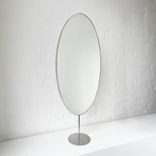 Ovalis™ Countertop Mirrors with Contemporary Stainless Steel Frame