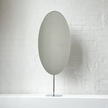 Ovalis™ Countertop Mirrors with Contemporary Stainless Steel Frame