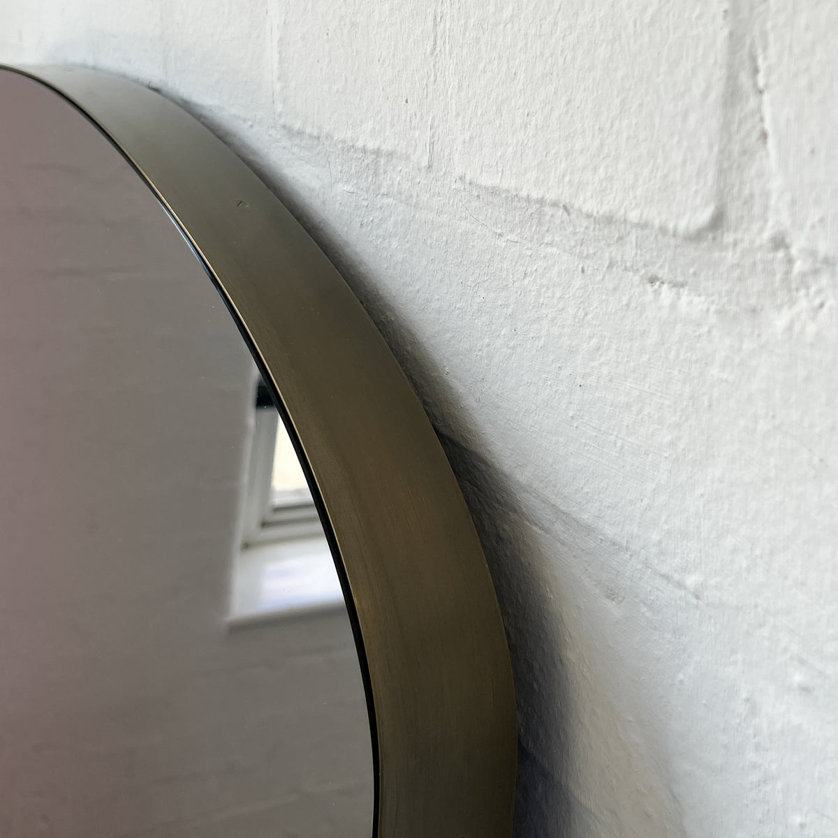 Arcus™ Overmantel Arched Mirror with Bronze Patina Brass Frame