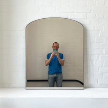 Arcus™ Overmantel Arched Mirror with Bronze Patina Brass Frame