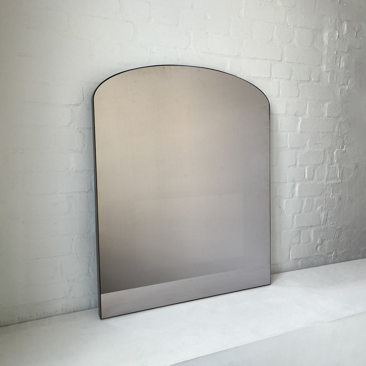 Arcus™ Overmantel Arched Mirror with Bronze Patina Brass Frame