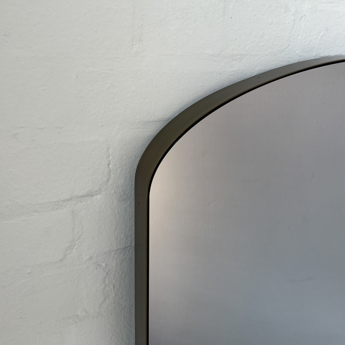 Arcus™ Overmantel Arched Mirror with Bronze Patina Brass Frame