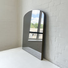 Arched Overmantel Mirror with Bronze Patina Brass Frame