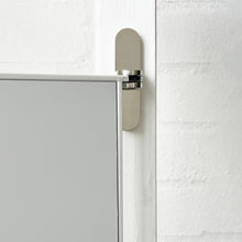 Porta™ Rectangular Wall Mirror with Hinges and White Minimalist Frame