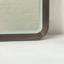Quadris™ Front Illuminated Rectangular Mirror with Bronze Patina Mitred Full Frame