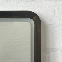 Quadris™ Front Illuminated Rectangular Mirror with Bronze Patina Mitred Full Frame