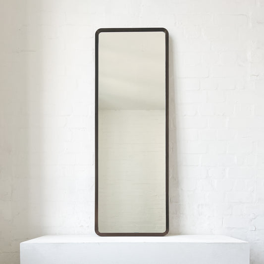 Quadris™ Rectangular Long Mirror with Bronze Patina Mitred Full Frame