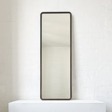 Quadris™ Rectangular Long Mirror with Bronze Patina Mitred Full Frame