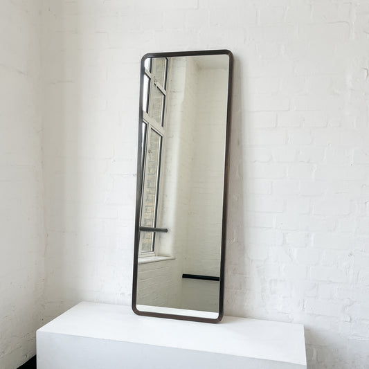 Quadris™ Rectangular Long Mirror with Bronze Patina Mitred Full Frame