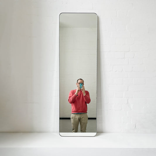 Ex-Display Quadris™ Rectangular Mirror with Polished Stainless Steel Frame