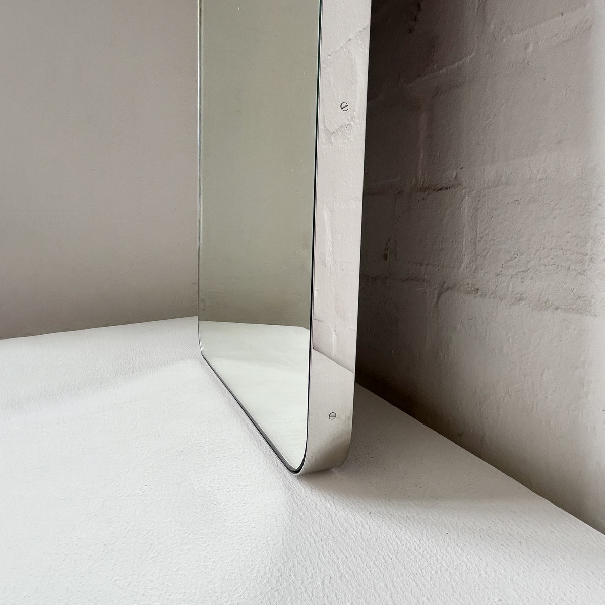 Ex-Display Quadris™ Rectangular Mirror with Polished Stainless Steel Frame