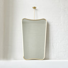 Freeform Ceiling Suspended Mirror with Bronze Patina Full Frame - Vintage N. 2