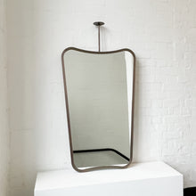 Freeform Ceiling Suspended Mirror with Bronze Patina Full Frame - Vintage N. 2