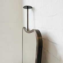 Freeform Ceiling Suspended Mirror with Bronze Patina Full Frame - Vintage N. 2