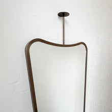 Freeform Ceiling Suspended Mirror with Bronze Patina Full Frame - Vintage N. 2