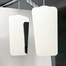 Mid-century Inspired Ceiling Suspended Double-sided Mirror - Vintage N.4