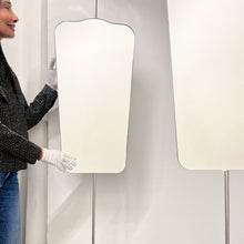 Mid-century Style Countertop to Ceiling Suspended Double-sided Mirror - Vintage N.4