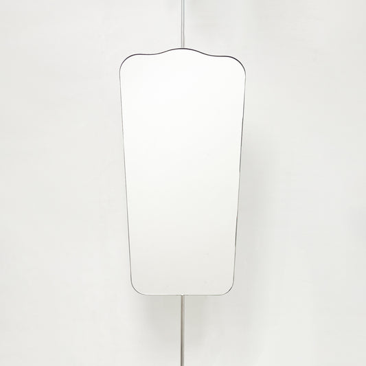 Mid-century Style Countertop to Ceiling Suspended Double-sided Mirror - Vintage N.4