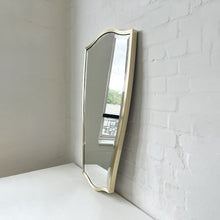 Vintage N.7 Freeform Mirror with a Bevel and a Brass Full Frame