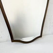 Ceiling Suspended Vintage N.7 Decorative Bevelled Mirror with Bronze Patina Frame