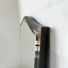 Vintage N.7 Freeform Beveled Mirror with Bronze Patina Brass Frame
