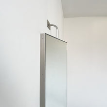 Wall Attached Rotating Rectangular Suspended Mirror with Stainless Steel Frame