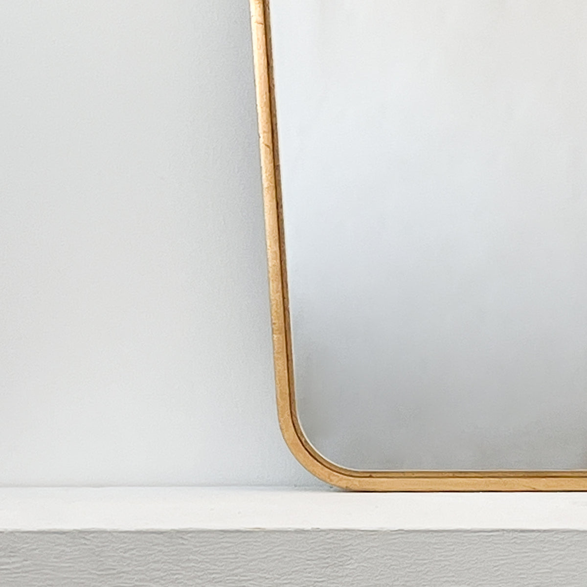 Mid Century style Mirror with Handcrafted Gold Gilded Frame - Vintage N.4