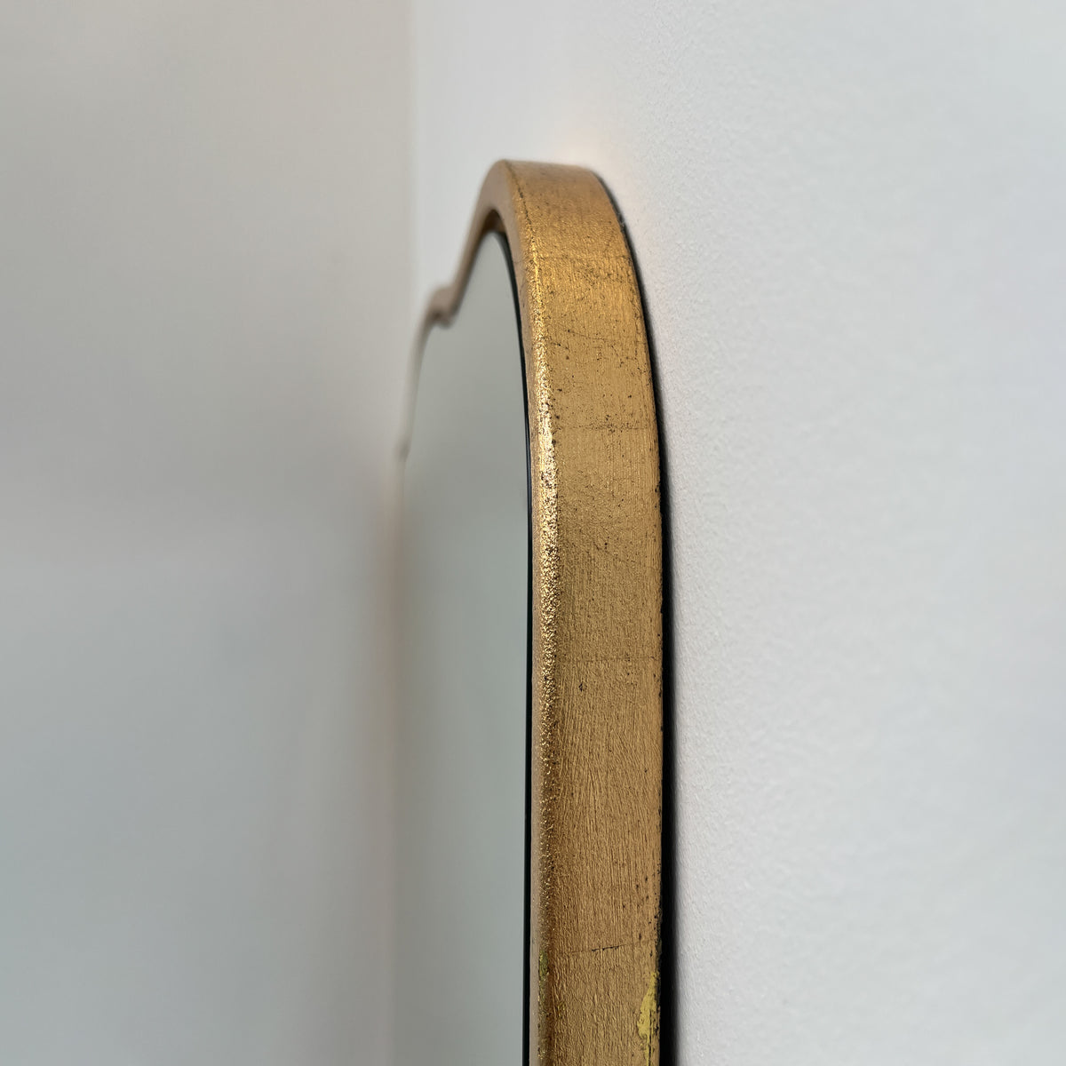 Mid Century style Mirror with Handcrafted Gold Gilded Frame - Vintage N.4