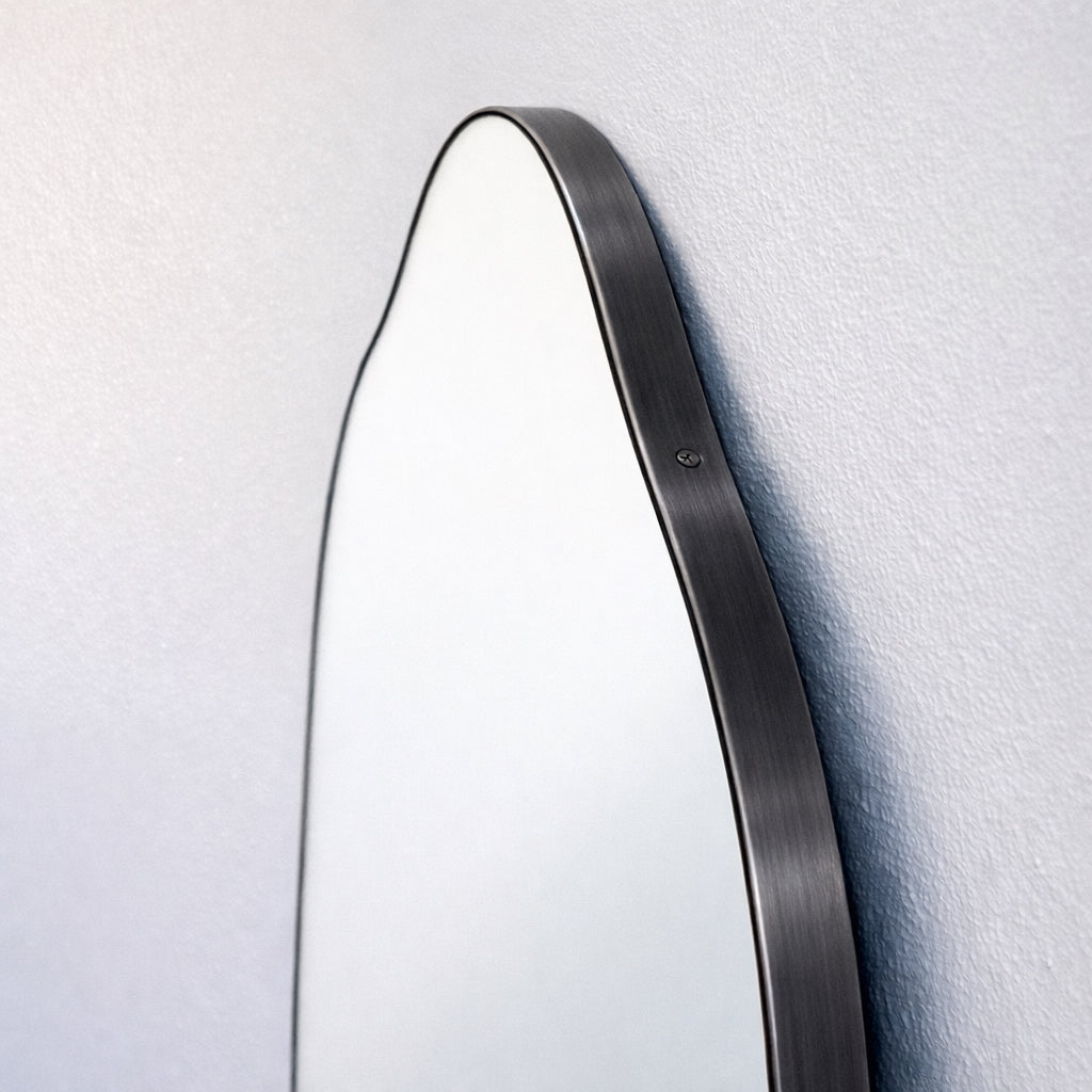 Vintage N.9 Mid-century Inspired Wall Mirror with Minimalist Frame