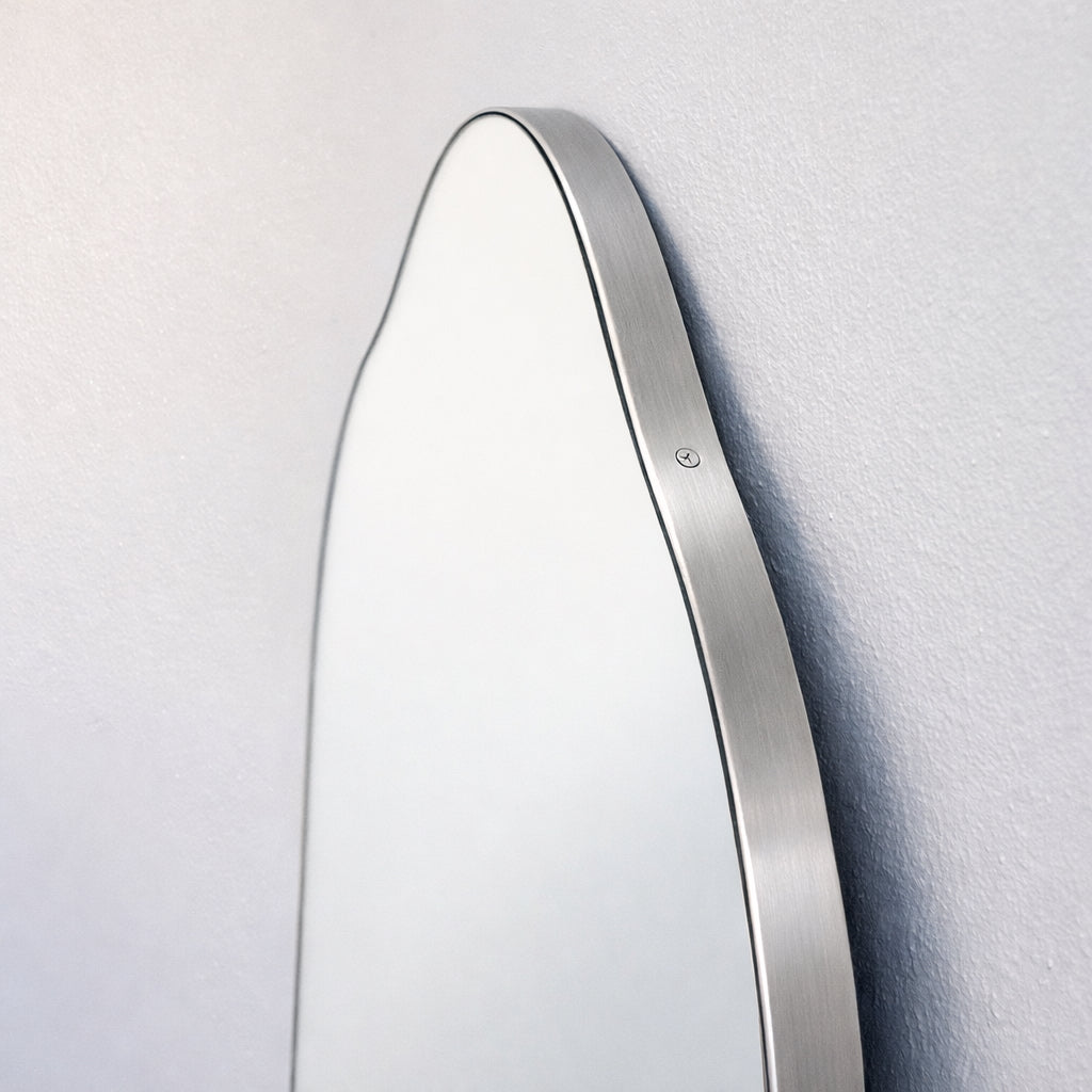 Vintage N.9 Mid-century Inspired Wall Mirror with Minimalist Frame