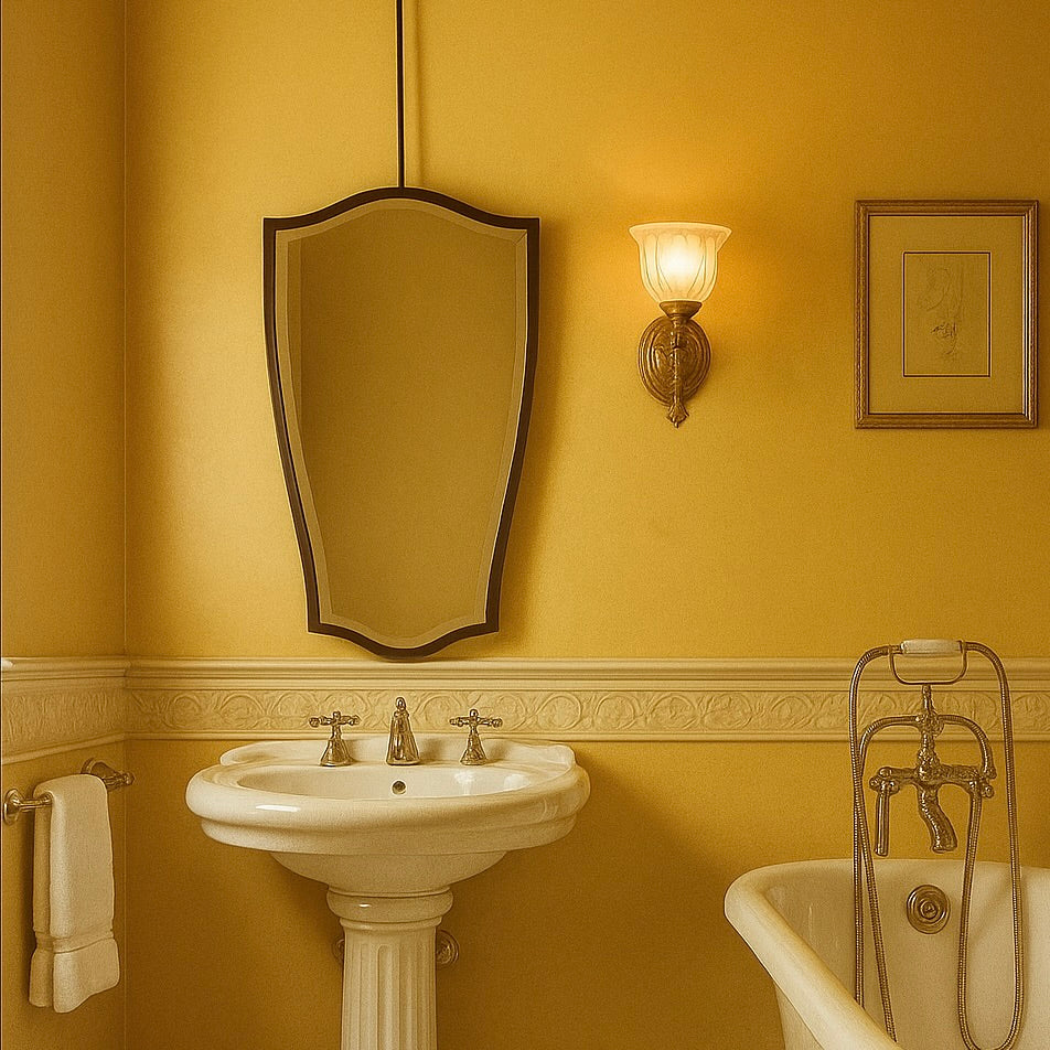 Ceiling Hanging Suspended Vintage N.7 Bathroom Mirror