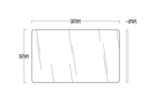 Bespoke Wall Hanging Quadris™ Mirror Minimalist Frame Blackened Stainless Steel Finish (914 x 1524 x 24mm)