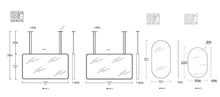 Set of 3 Bespoke Mirrors: 1 x Suspended Quadris™ and 2 x Wall Hanging Capsula™ Mirrors