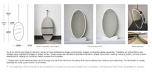 Bespoke Ceiling Suspended Ovalis Front Illumination Minimalist Frame Nickel-Plated Finish 1 Arm (1143 X 635 X 41mm)