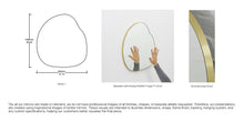 Set of 3 Bespoke Freeform Mirrors (1000 x 942 x 18mm)