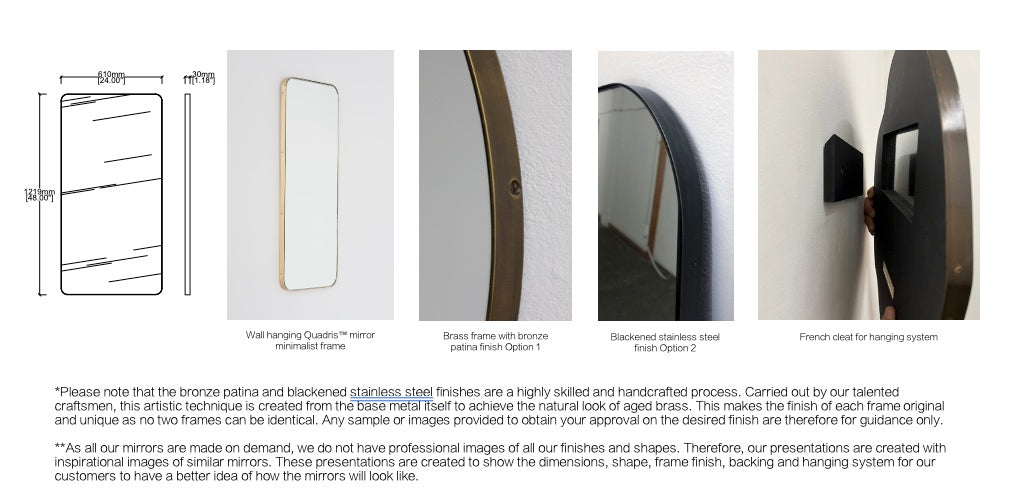 Set of 5 Bespoke mirrors