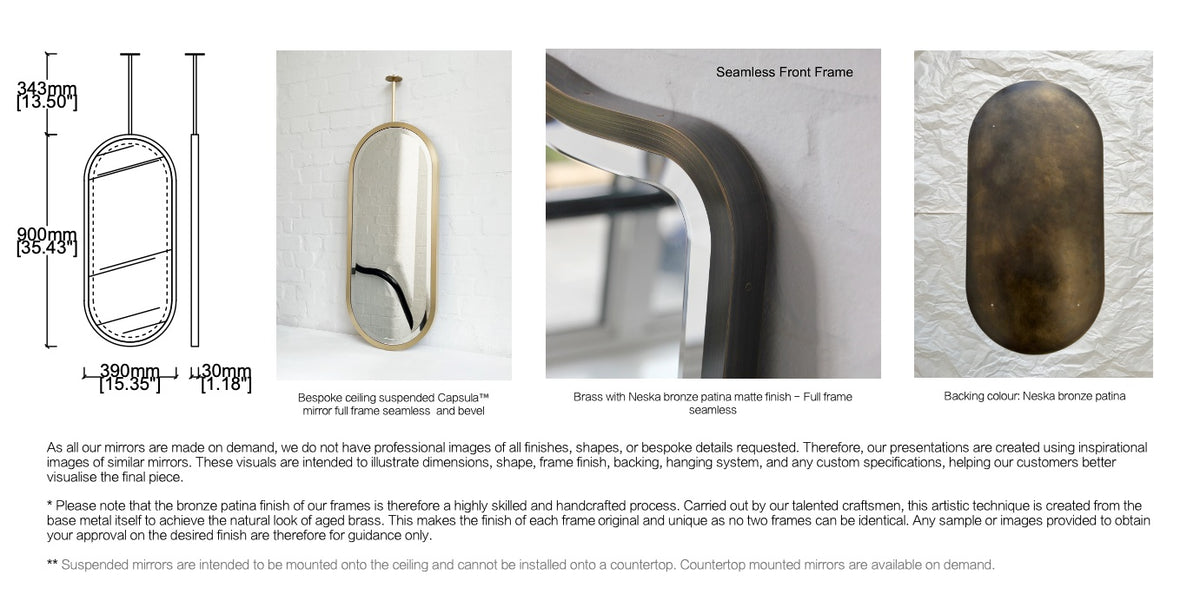 Set of 4 Bespoke Mirrors