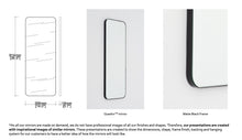 Bespoke Quadris™ Mirror Blackened Stainless Steel Frame Finish (914 x 356 x 18mm)