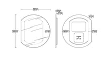 Bespoke Wall Hanging Orbis™ Trecus Mirror Back Illumination- Customer Provides the LED Strip Minimalist Frame Matte Black Finish (1000mm x 24mm Depth)