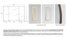 Bespoke AP Mirror Brass Frame with a Bronze Patina Finish Special Front Illumination (2261 x 1518 x 30mm)