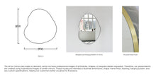 Set of 3 Bespoke Freeform Mirrors (1000 x 942 x 18mm)