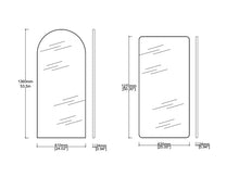 Set of 2 Bespoke Mirrors: Arcus™ (1360 x 610 x 24mm) - Quadris™ (1270 x 635 x 24mm)