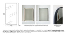Bespoke Wall Hanging Quadris™ Mirror Front Illumination Dimmable Driver Full Frame Mitred Blackened Stainless Steel Finish (2642 x 1372 x 31mm)