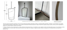 Bespoke Ceiling Suspended Vintage Series 4  Double-Sided With Screws On One Side Front Illumination On Both Sides  Full Frame – Seamless Brass With Neska Bronze Patina Finish 2 Arms  – Twin Rods (1016 X 610 X 54mm)