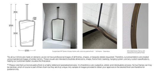 FINAL PAYMENT - Bespoke Ceiling Suspended Vintage Series 4  Front Illumination  Full Frame  Neska Bronze Patina Finish 2 Arms  – Twin Rods (1016 X 610 X 54mm)