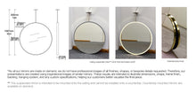 Bespoke Ceiling Suspended Orbis™ Mirror Front Illumination Minimalist Frame Polished Brass Finish 1 Arm (762 x 41mm)