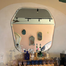 Gaudia™ Retro Style Overmantel Hexagonal Bevelled Mirror with Bronze Patina Frame